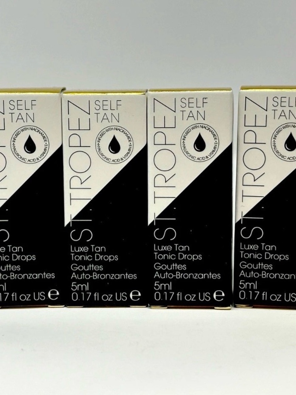 5X St. Tropez Black & White Luxe Tan Tonic Drops